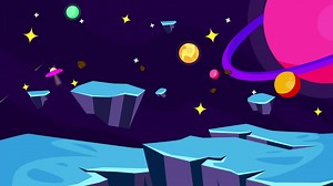 Download Seamless loop galaxy exploration through outer space towards glowing milky way galaxy. Looping animation of flying through glowing nebulae, clouds and stars field. for free