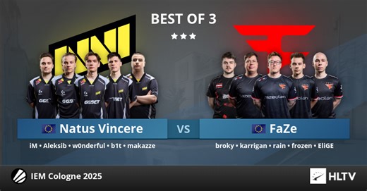 Natus Vincere vs FaZe at IEM Cologne 2025