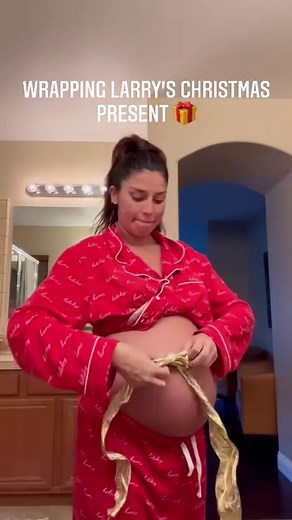 24K views · 864 reactions | Worked hard on this one!  #christmasgift #pregnancy #surprise #christmaswrapping | Nicole Williams English | Facebook