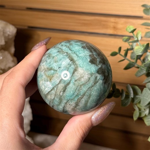 Flashy Amazonite Sphere Amazonite With Smoky Quartz Crystal Ball Calming and Protective Crystal for Communication and Grounding Energy - Etsy