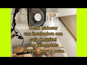 Build an egg incubator with a Styrofoam box, step by step, thermostat W1209.