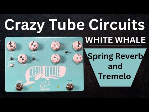 Crazy Tube Circuits White Whale Spring Reverb/Tremolo Pedal- Real Spring Reverb!!