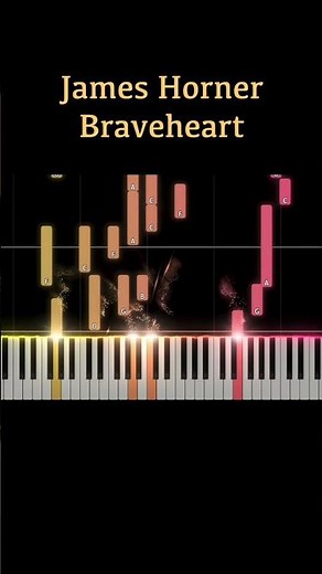 How To Play Braveheart Theme by James Horner 🎹 Piano Tutorial #shorts