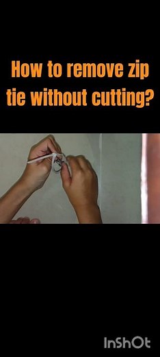 How to remove zip tie without cutting?