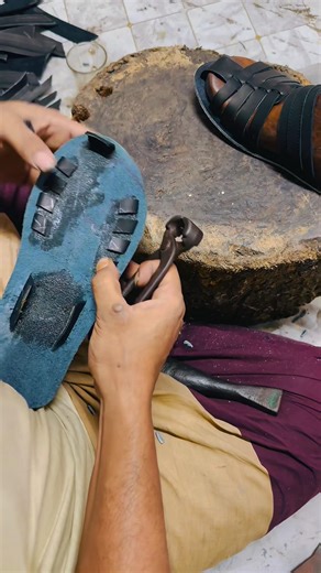 Check if the leather shoes are well made.