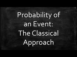 The Classical Approach