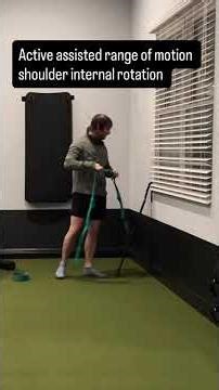 Active assisted shoulder internal rotation #shouldermobility