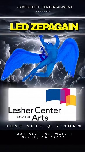 ATTENTION LED ZEPPELIN FANS! Get ready for the ultimate Led Zeppelin experience as LED ZEPAGAIN takes the stage at the prestigious Lesher Center for the Arts! Date: Friday, June 28th, 2025 Time: 7:30 PM Location: Lesher Center for the Arts Experience the magic of Led Zeppelin brought to life through vintage equipment, authentic costumes, and masterful performances that have been captivating audiences for over 35 years. Don’t miss this chance to witness one of the world’s most acclaimed Led Zeppe