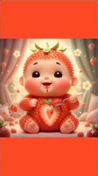 @fruit cartoon# #cute fruit 🍓#