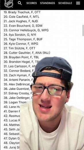 Who are you drafting from these Fantasy hockey top 200 player rankings 😯🏒🧊 #fantasyhockey #nhl