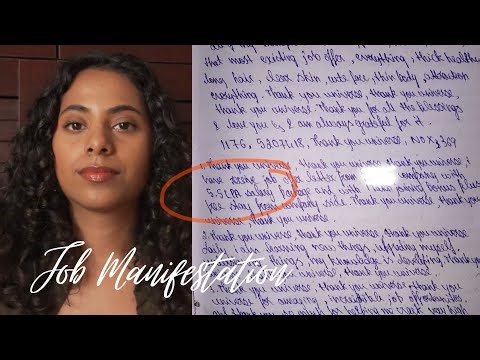 JOB MANIFESTD IN ONE DAY WITH MAGIC BOOK METHOD. SUCCESS STORY