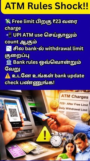 ATM Rule Changes April 2026 ⚠️ New Charges, UPI Withdrawal Limits & Bank Updates Explained