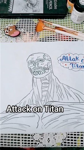 How to draw a Titan 👺👹☠️💀⚔️