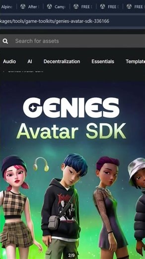 Genies Avatar SDK - безкоштовно в Unity #unity #unitytools