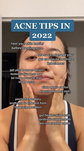 Recap of the most important things I’ve learned about acne in 2022. #acnetips #acneprone #acnetreatment #acnejourney #hormoneimbalance #hormonalacne #hormonalacnehelp #greenscreenvideo