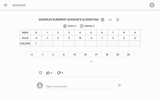 最大子序和 - 动态规划 Maximum Subarray (Kadane's algorithm) - Dynamic Programming