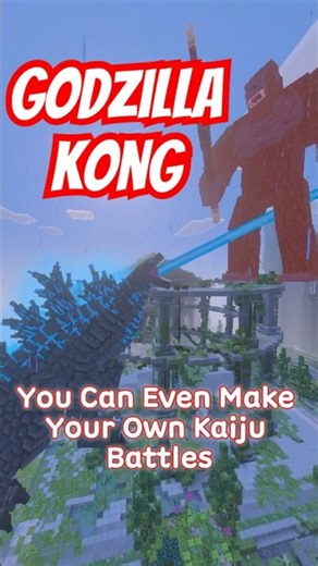 The BEST Godzilla Mod In Minecraft!? #minecraftshorts #godzilla