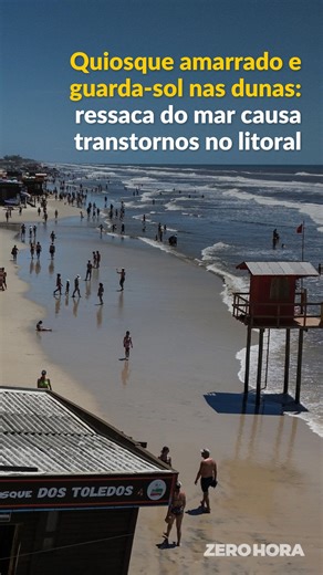 GZH on Instagram: "FORÇA DA ÁGUA 🌊 A ressaca que atinge o mar no litoral gaúcho causou danos em quiosques e estruturas nesta segunda-feira (5). Em Capão da Canoa, os comércios precisaram ser amarrados para que não fossem arrastados pela força da água, e guaritas de guarda-vidas foram parar dentro do mar. ⏯ Veja no vídeo. 📲 Saiba mais em GZH, no site ou app (link na bio). ✍️ @lisiellezanchettin 📹 @_andreavila / Grupo RBS"