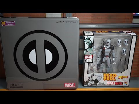 Marvel Deadpool (X-Force) Mafex No.172 and Mezco PX Previews Exclusive Action Figures Comparison