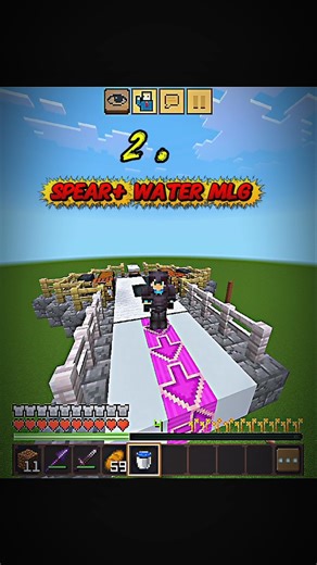 I Tried SPEAR + MLGs… These Clutches Are INSANE! 😱🔥🤯🙀#minecraft#viral#shorts#clutch#mlg#gaming