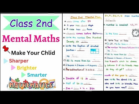 Class 2 mental math worksheet/Mental Math worksheet for class 2 /mental math class 2