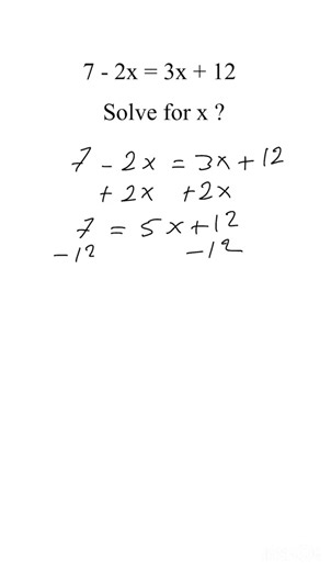 Solve for X – Algebra