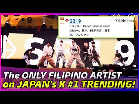 SB19 DOMINATED JAPAN's X after DUNK SHOWCASE PERFORMANCE, went straight to #1!