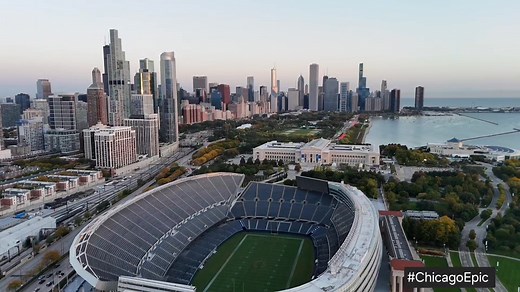 Soldier Field Stadium & Chicago skyline | Photography & Video Digital