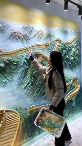 3.6M views · 81K reactions | Relief Great Wall shows the architectural beauty of China #mural #artist #photo #relaxing #selfie #muralist #art #painting #decorations #decoration #photochallenge #like #photoshoot #beautiful #follow #travel #fashion #model #style #happy #naturephotography #instadaily #instalike #foto #beauty #likeforlikes #fotografia #smile #life #portrait | Muralist Mingyue | Facebook