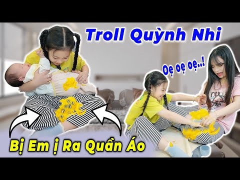 Mẹ Hằng Troll Quỳnh Nhi Bị Em Miu Ị Ra Quần Và Cái Kết