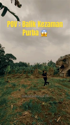 DIKEJAR T-REX BENERAN DI KEBUN! 😱🦖 #shorts