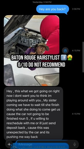 Atlanta✈️Baton Rouge on Instagram: "This feeling was worst than the “HEY BOO” text 0/10 DO NOT RECOMMEND AT ALL🤮. I JUST WANTED SOME KNOTLESS BRAIDS🤣 #batonrougelouisiana #batonrougehairstylist #225batonrouge #explorepage✨ #braids"