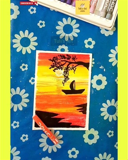 natural sunset view #shorts #selfartist