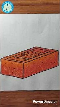 Brick drawing//drawing tutorial for beginners #shorts #art #shortvideo