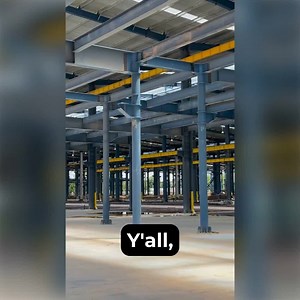 Large Span Modular Frame Steel Structure for Power Facilities Shot Blasted High Temperature Resistant