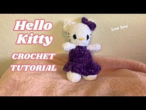 Hello Kitty Crochet Tutorial | Easy Amigurumi for Beginners & Free Pattern