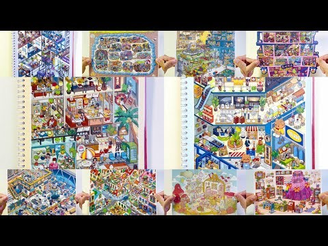 [ASMR]DIY scene sticker collection, 18different stickers