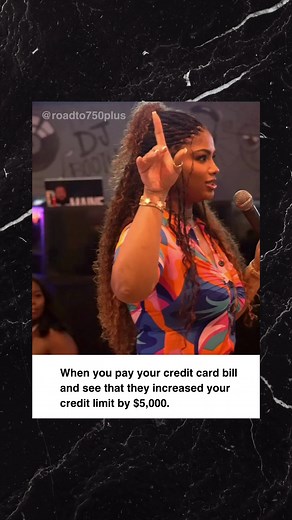5.3K views · 75 reactions | When you check your credit card balance after paying the bill and realize they've raised your credit limit by $5,000 – It's like getting a surprise bonus in the mail!  #financialfreedom #creditlimit #creditincrease #creditcards #blackwealth | Road To 750, LLC | Facebook