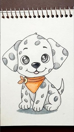 Coloring a Sweet Dalmatian Puppy – Fun and Easy for All Ages