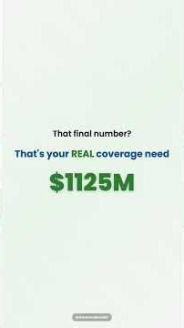 Life Insurance Needs Calculator - Am I Covered Enough?