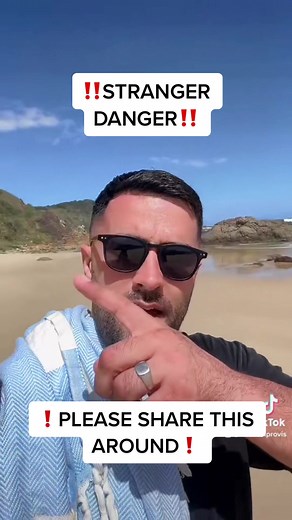 Beach Safety Alert: Stranger Danger Encounter Caught on Camera