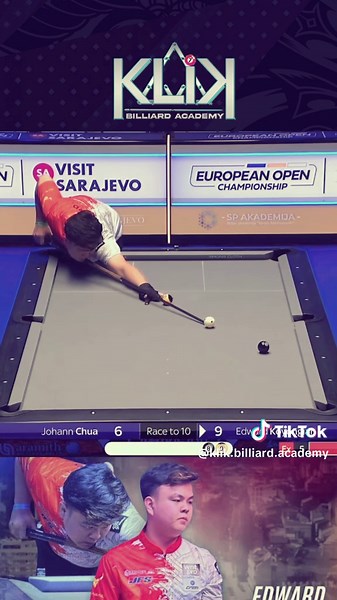 Billiard Tournament: Edward Vs Johan Chua European Open Championship