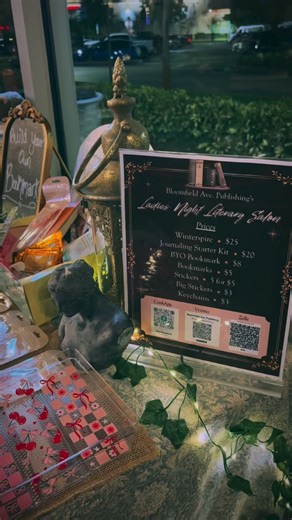 Bloomfield Ave Publishing on Instagram: "Like a memory pressed between the pages of a well-loved book. Ladies Night at Burma Kava felt dreamt into existence — teahouse glow, gentle laughter, and crystal light catching in the corners ✨ So grateful to share the evening with Vibe Tribe Crystals 🌿💎 #swfl #booktok #ladiesnight #popup #eventsnearme"