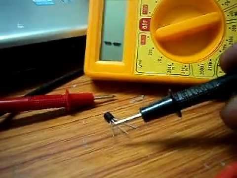 how to identify base, emitter and collector of PNP of NPN transistor