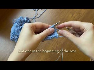 Build-in I-cord edge for total beginners in knitting