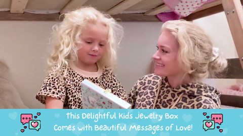 Musical Unicorn Jewelry Box for Girls - Glow in the Dark Kids Organizer Plays You Are My Sunshine with Necklace and Bracelet Set - Unicorn Gifts