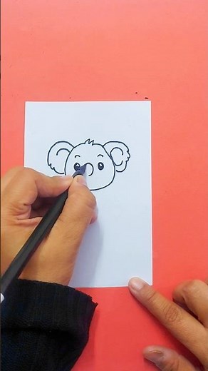 Drawing an Adorable Koala 🐨 😍 | Cute Art For Beginners | #shorts