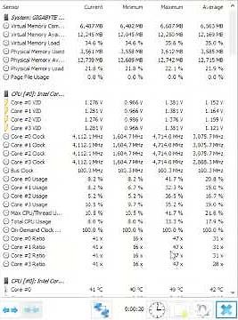 HWiNFO64 v5 84 3450 Sensor Status 6 21 2018 10 20 50 PM