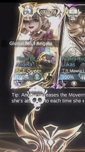 Top 1 Global Angela support with deadly impact 💀 #shorts #mobalegends5v5