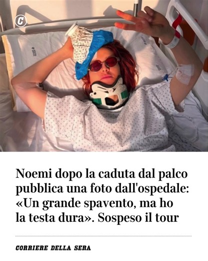 Noemi caduta dal palco: aggiornamenti e sospensione del tour